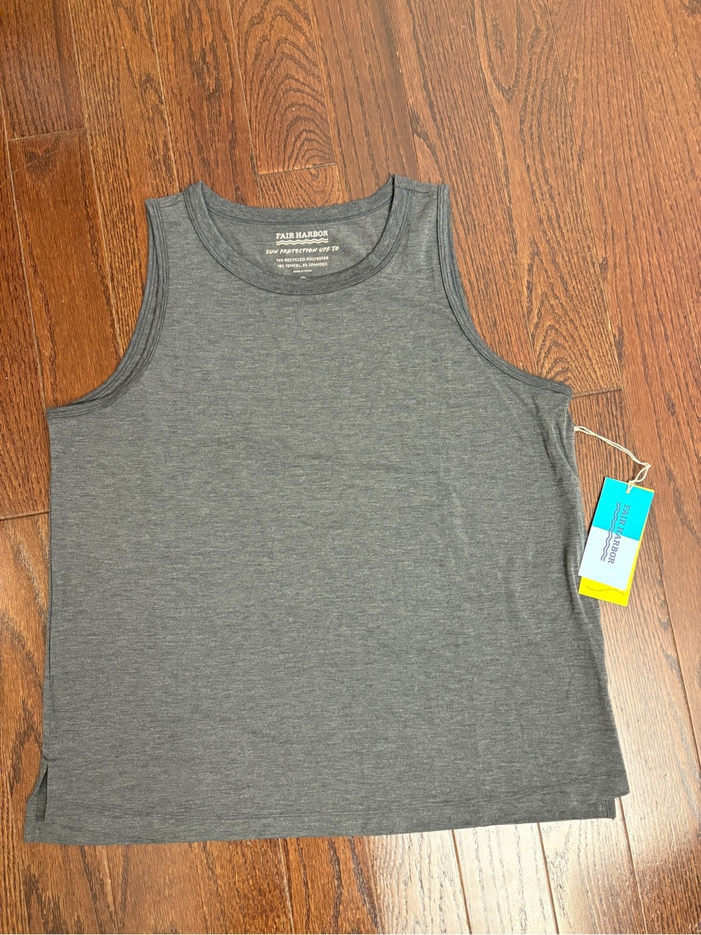 Fair Harbor Heather Black Tank Top